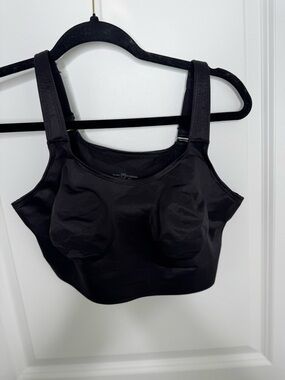 Ruby Ribbon Black Smooth Support Bra 38